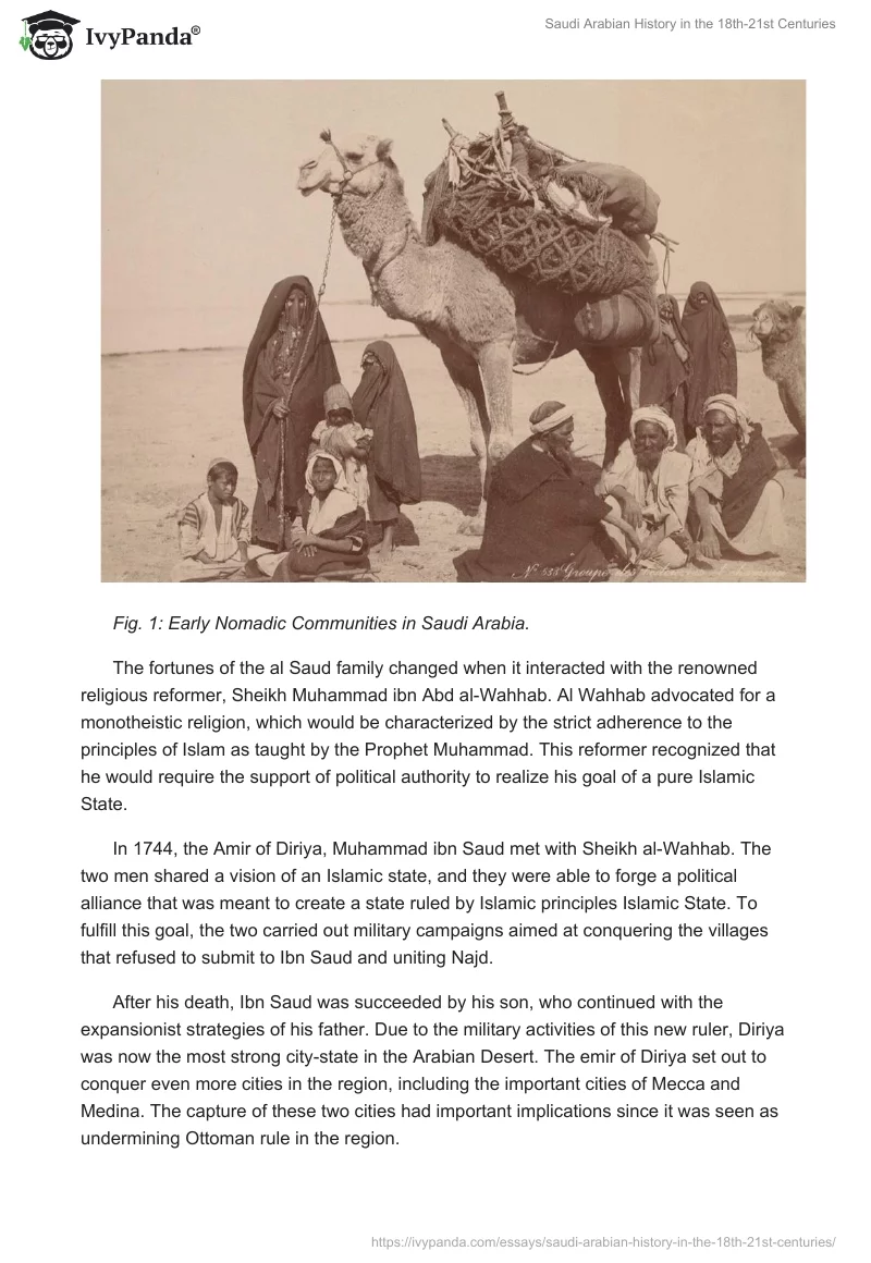 Saudi Arabian History in the 18th-21st Centuries. Page 2