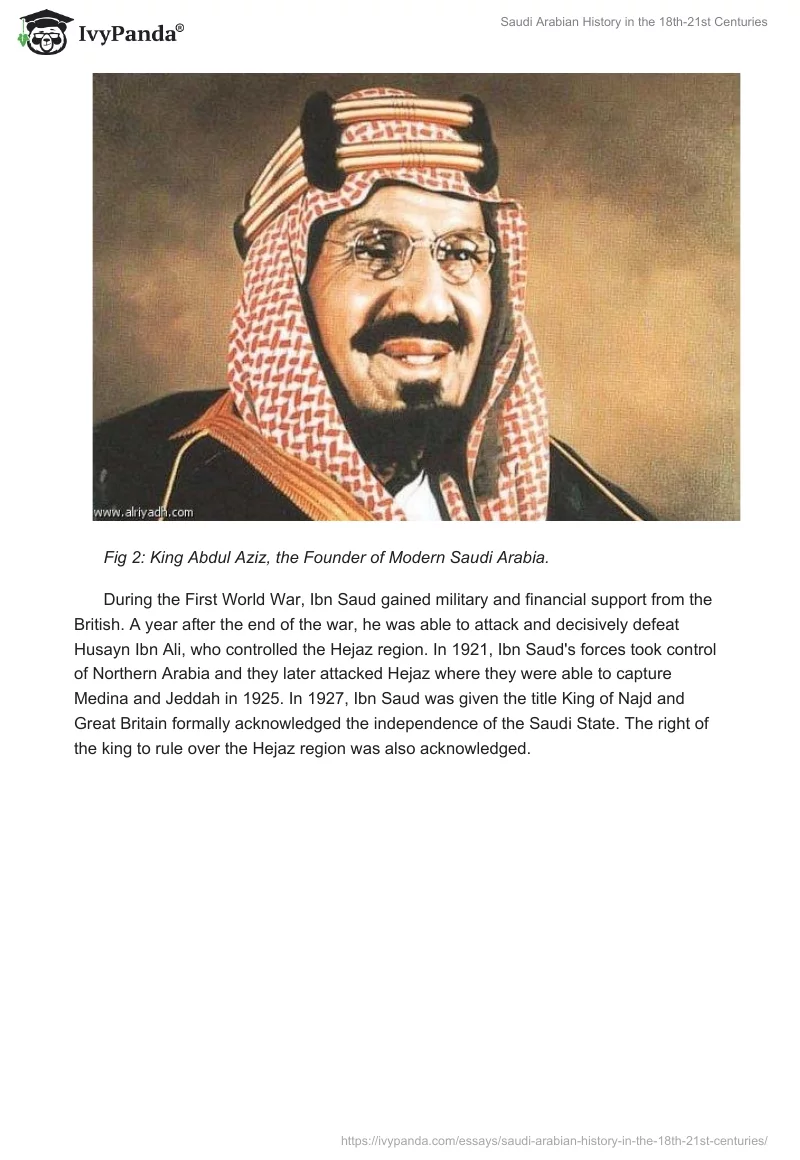 Saudi Arabian History in the 18th-21st Centuries. Page 4