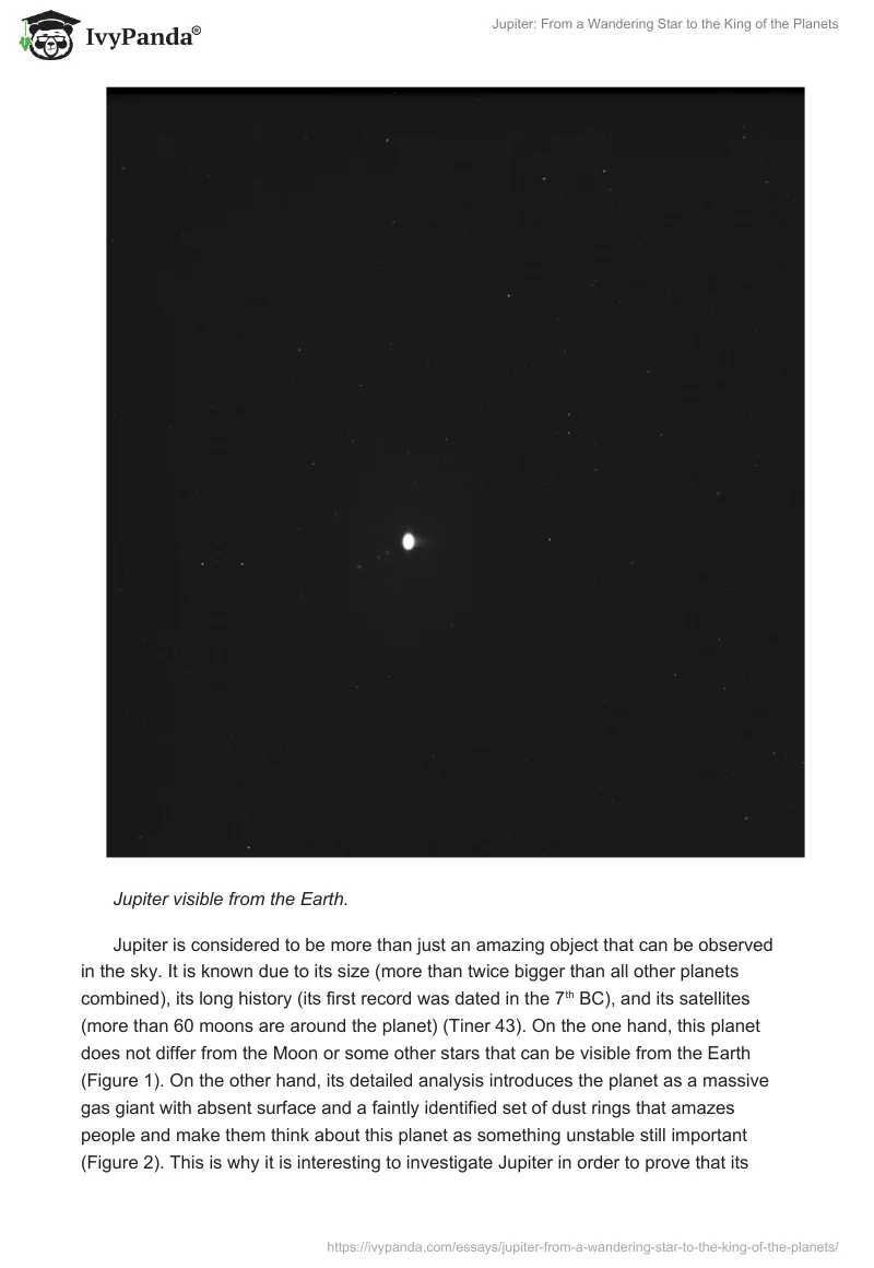 Jupiter: From a Wandering Star to the King of the Planets. Page 2