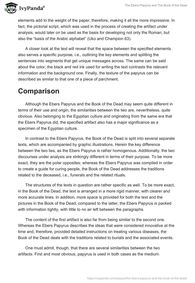 The Ebers Papyrus and The Book of the Dead. Page 3