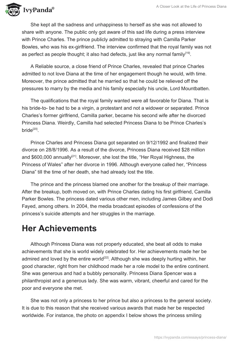 A Closer Look at the Life of Princess Diana. Page 4