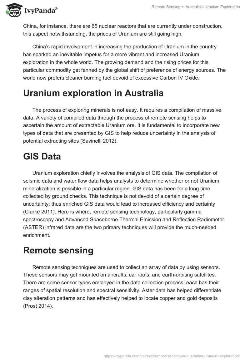 Remote Sensing in Australia's Uranium Exploration. Page 2