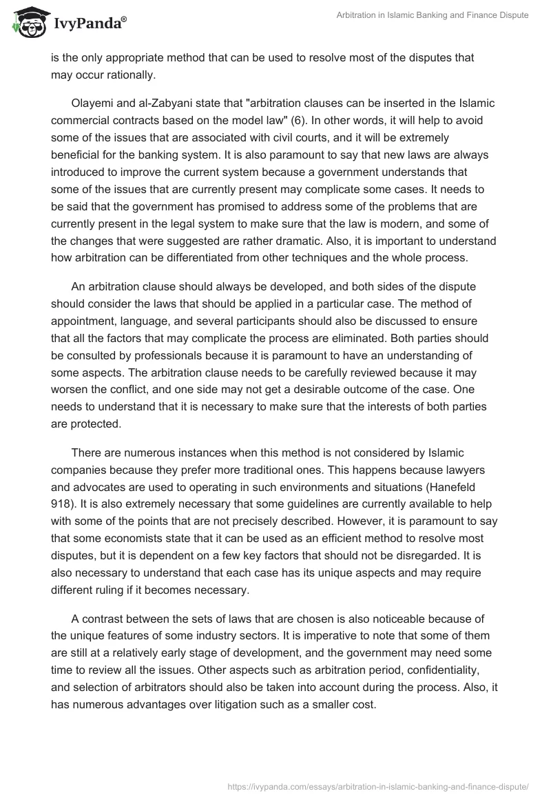 Arbitration in Islamic Banking and Finance Dispute. Page 2