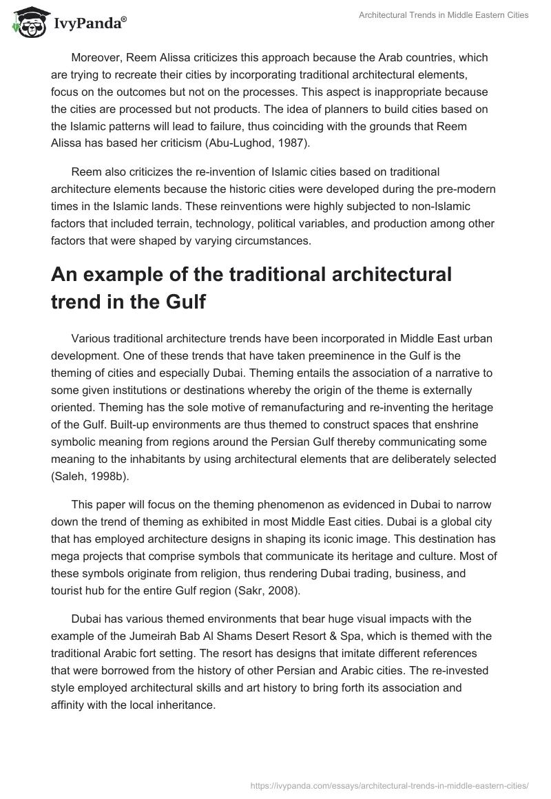 Architectural Trends in Middle Eastern Cities. Page 2