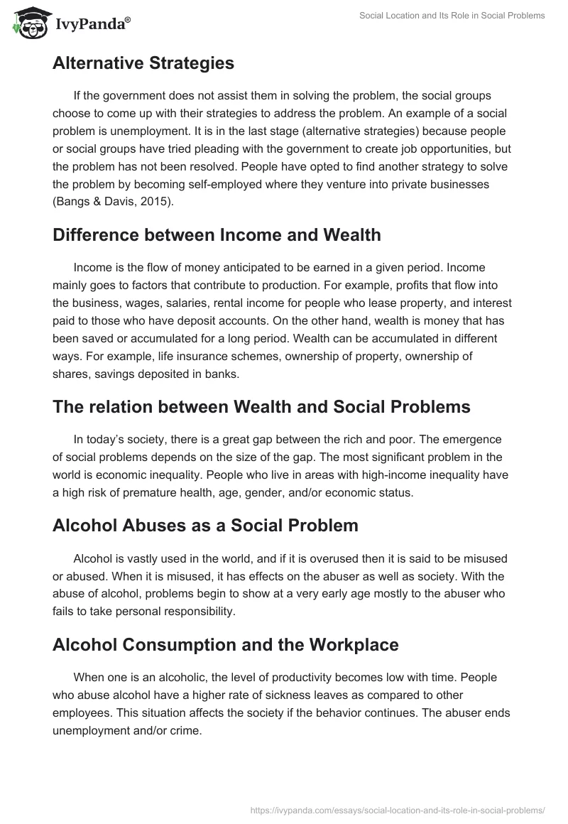 Social Location and Its Role in Social Problems. Page 3