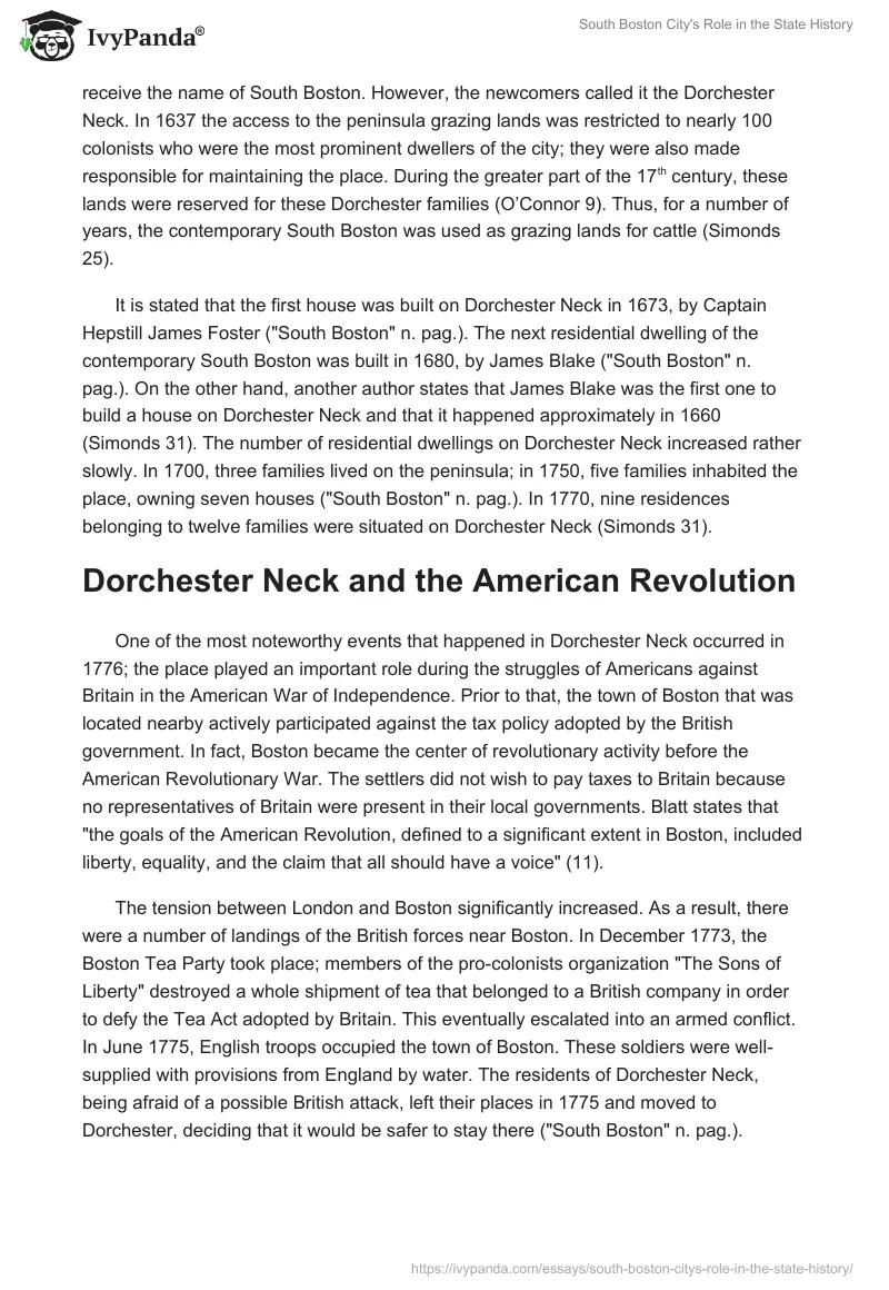 South Boston City's Role in the State History. Page 2