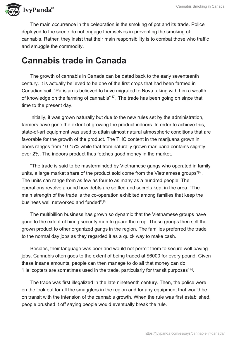 Cannabis Smoking in Canada. Page 2