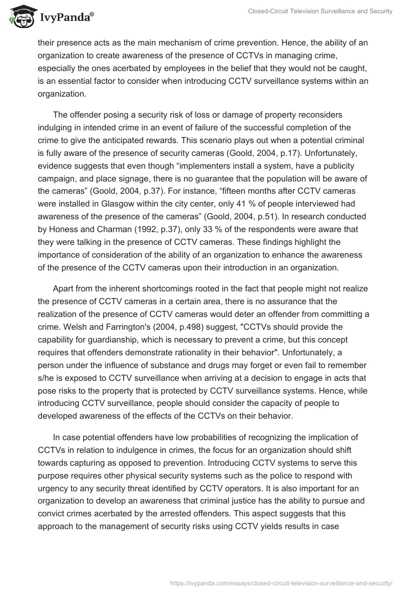Closed-Circuit Television Surveillance and Security. Page 5