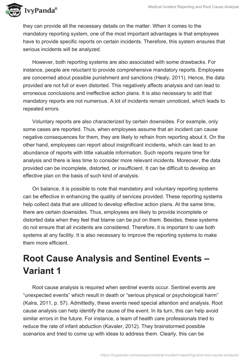 Medical Incident Reporting and Root Cause Analysis. Page 3