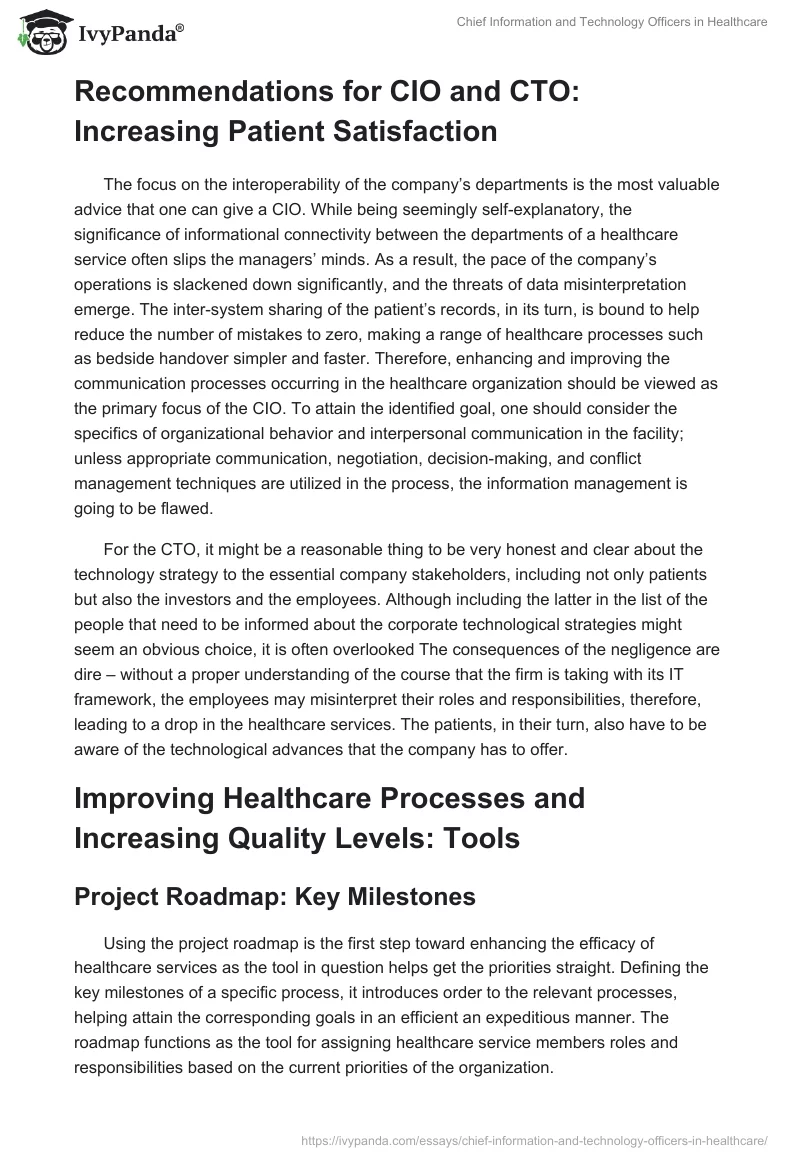 Chief Information and Technology Officers in Healthcare. Page 2