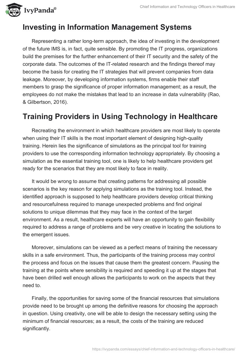 Chief Information and Technology Officers in Healthcare. Page 4