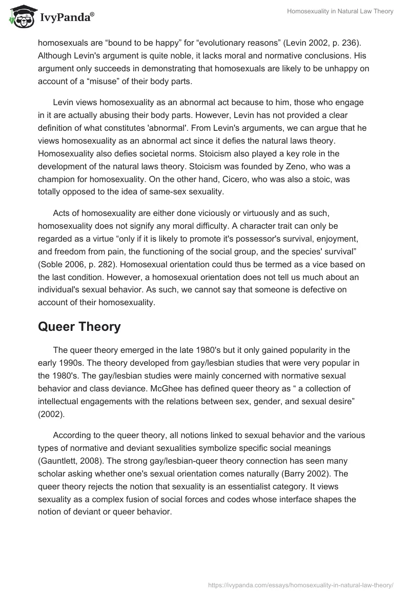 Homosexuality in Natural Law Theory. Page 2