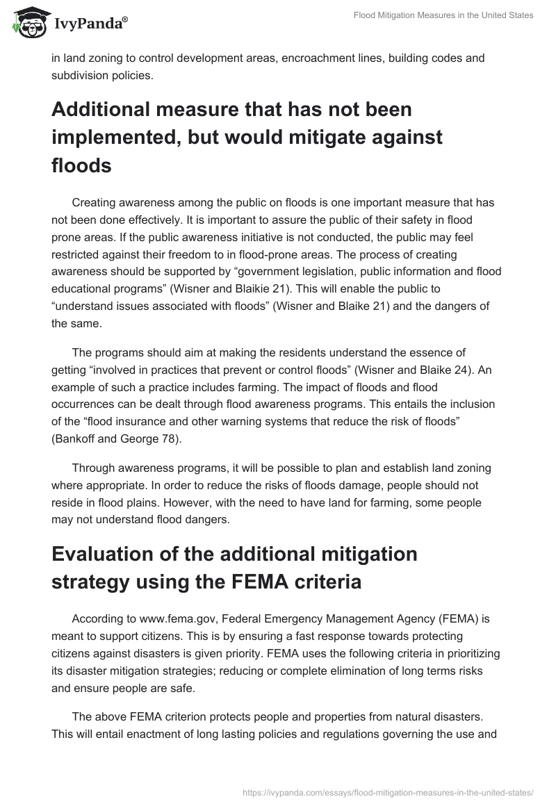 Flood Mitigation Measures in the United States. Page 2