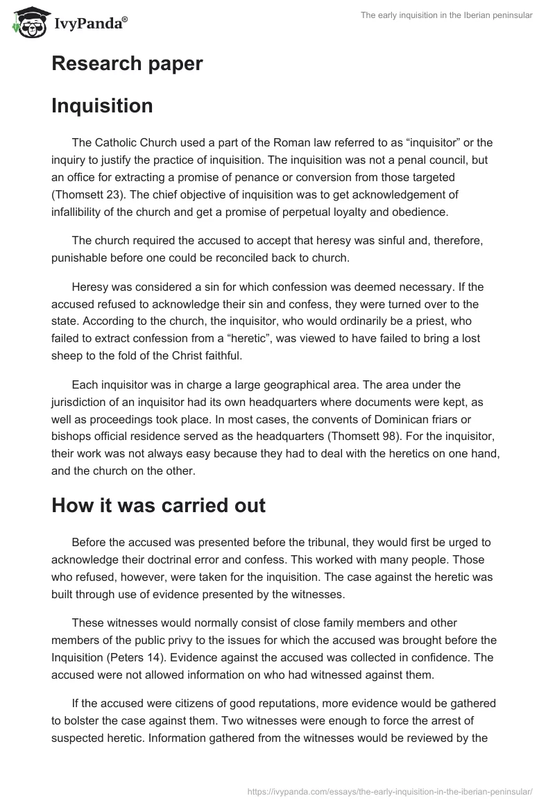 The Early Inquisition in the Iberian Peninsular. Page 5
