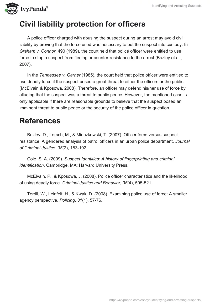 Identifying and Arresting Suspects. Page 4