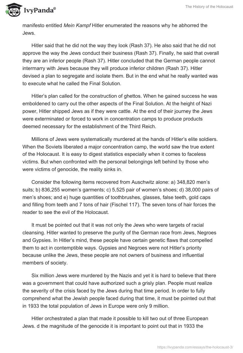 The History of the Holocaust. Page 2
