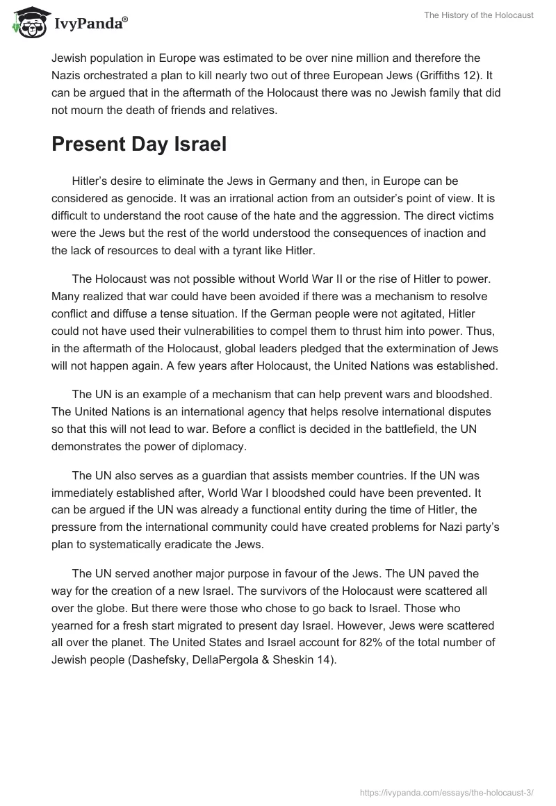 The History of the Holocaust. Page 3