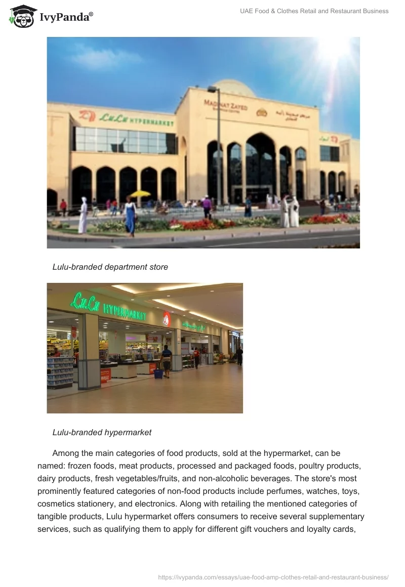UAE Food & Clothes Retail and Restaurant Business. Page 2