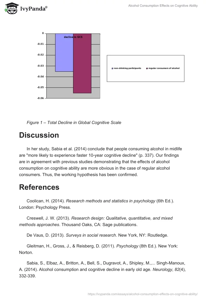Alcohol Consumption Effects on Cognitive Ability. Page 4