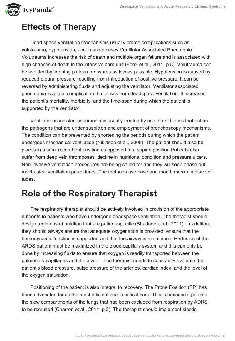 Deadspace Ventilation and Acute Respiratory Distress Syndrome. Page 5