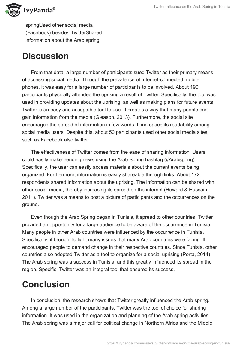 Twitter Influence on the Arab Spring in Tunisia. Page 4