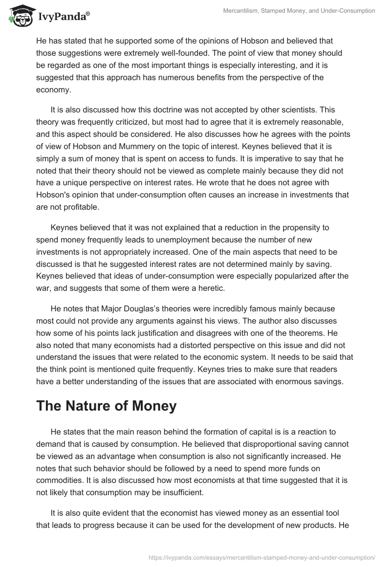 Mercantilism, Stamped Money, and Under-Consumption. Page 2