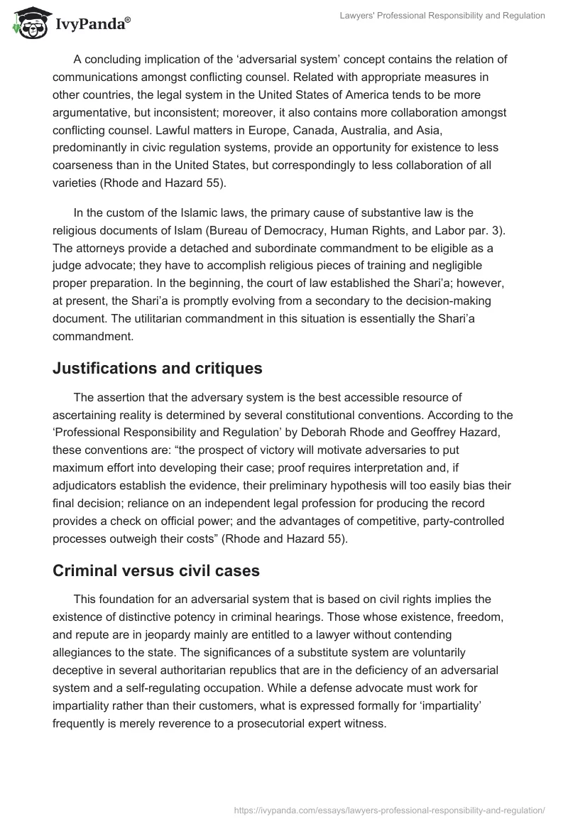 Lawyers' Professional Responsibility and Regulation. Page 2
