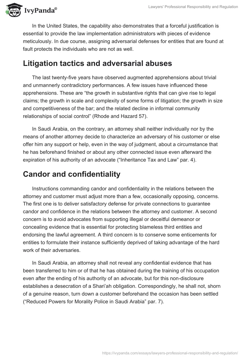 Lawyers' Professional Responsibility and Regulation. Page 3