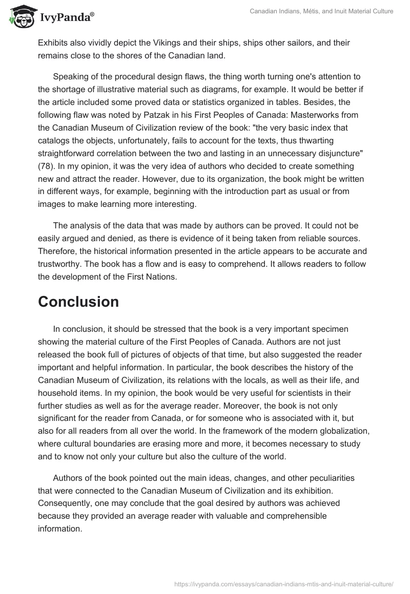 Canadian Indians, Métis, and Inuit Material Culture. Page 5