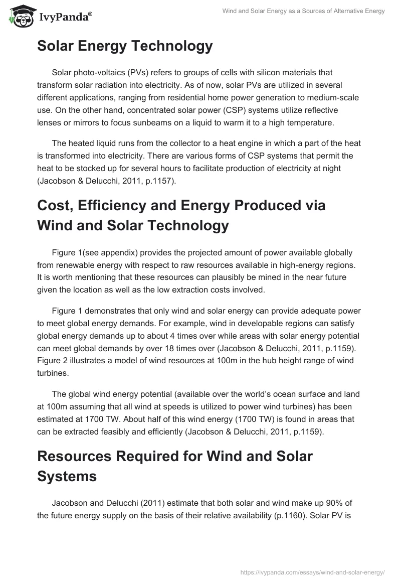 Wind and Solar Energy as a Sources of Alternative Energy. Page 2
