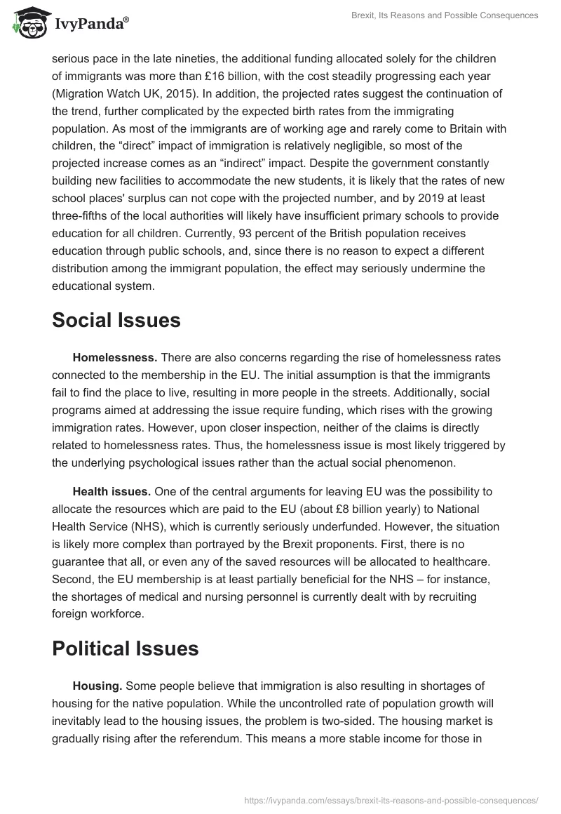 Brexit, Its Reasons and Possible Consequences. Page 3