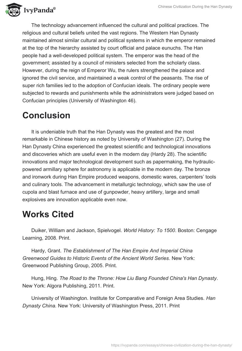Chinese Civilization During the Han Dynasty. Page 4