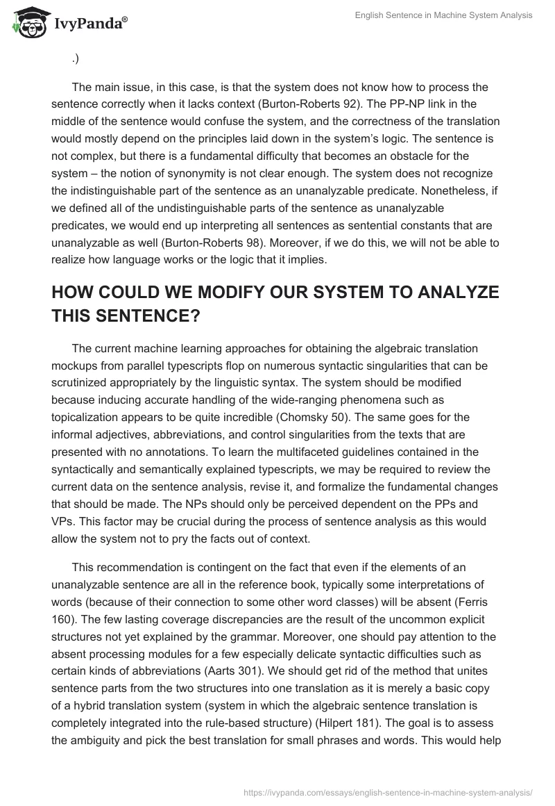 English Sentence in Machine System Analysis. Page 2