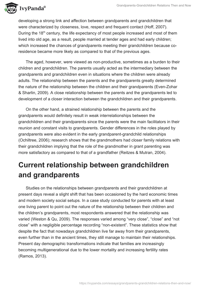 Grandparents-Grandchildren Relations Then and Now. Page 3