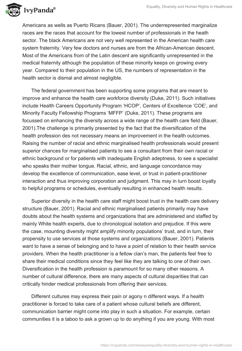 Equality, Diversity and Human Rights in Healthcare. Page 3