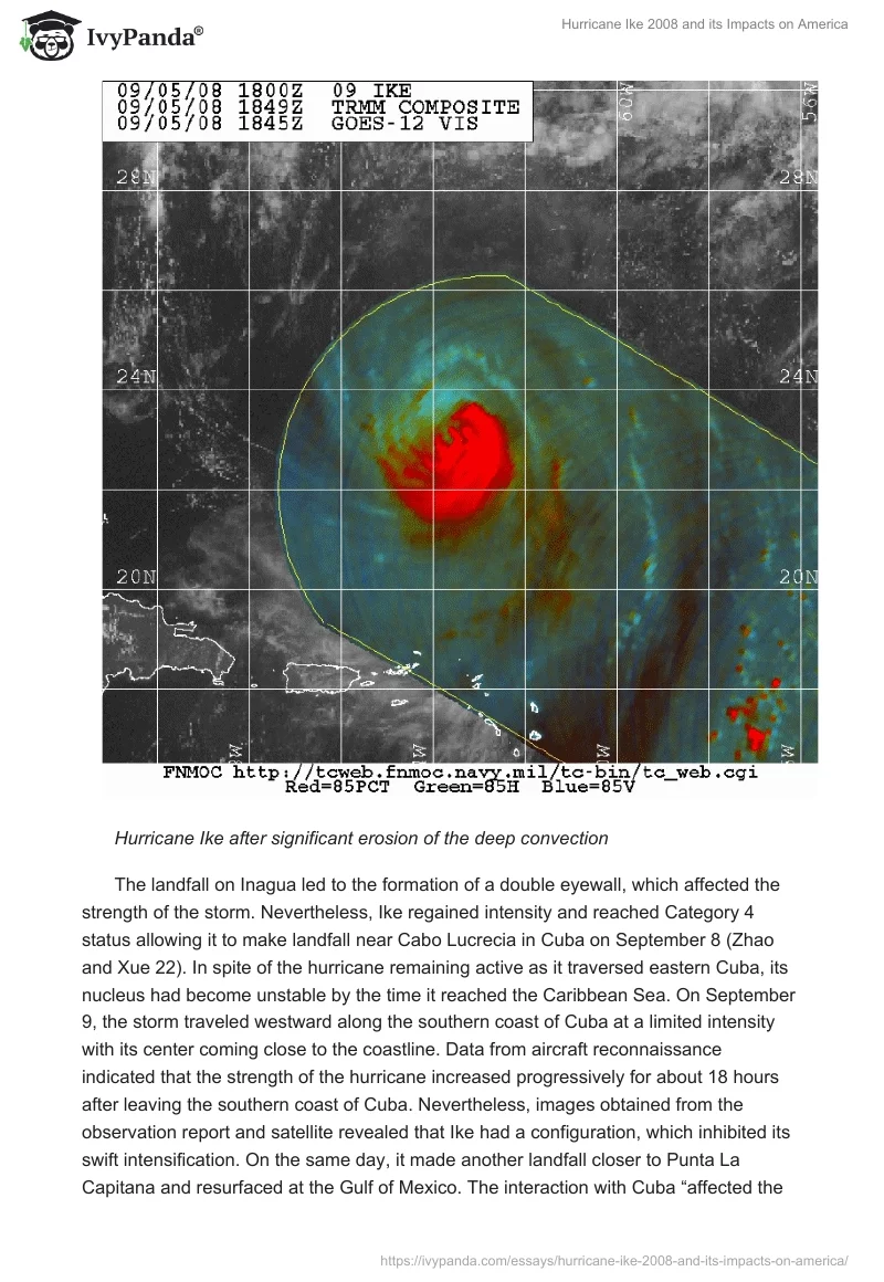 Hurricane Ike 2008 and its Impacts on America. Page 5