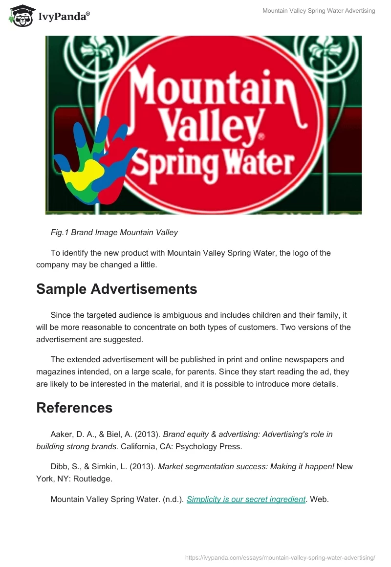 Mountain Valley Spring Water Advertising. Page 4