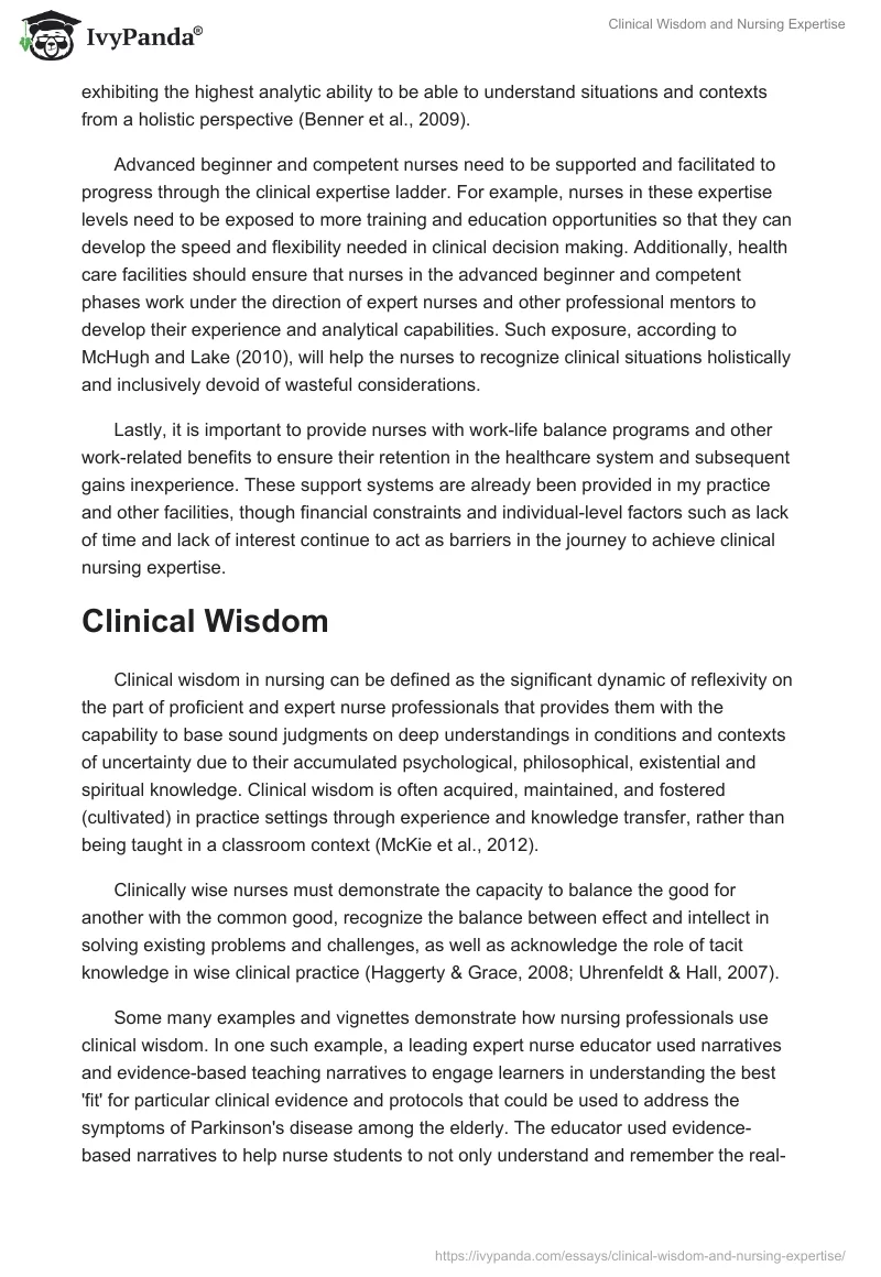 Clinical Wisdom and Nursing Expertise. Page 2