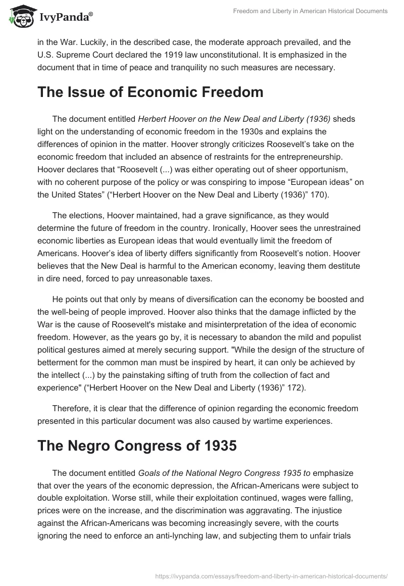 Freedom and Liberty in American Historical Documents. Page 3