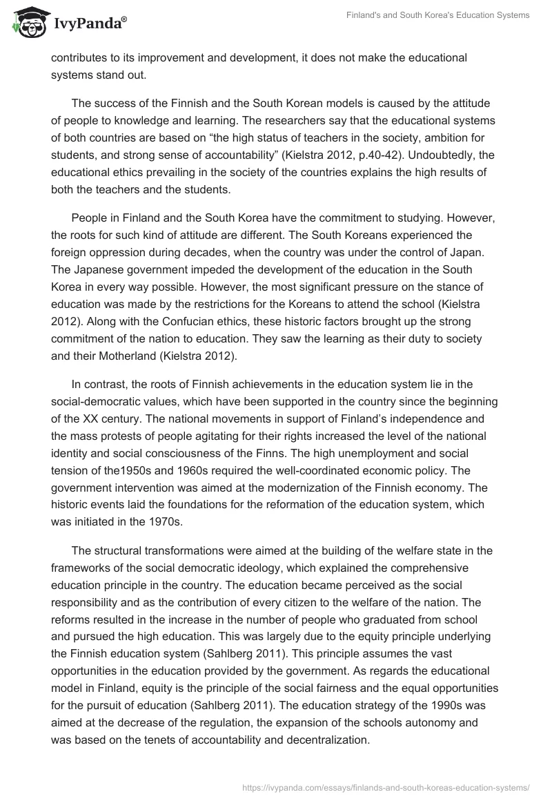 Finland's and South Korea's Education Systems. Page 2