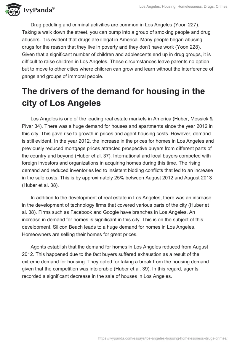 Los Angeles: Housing, Homelessness, Drugs, Crimes. Page 2