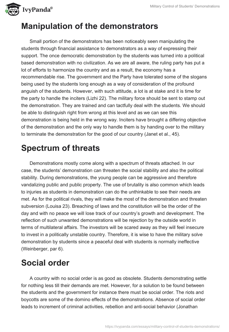 Military Control of Students’ Demonstrations. Page 2