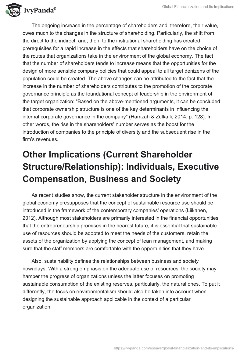 Global Financialization and Its Implications. Page 4