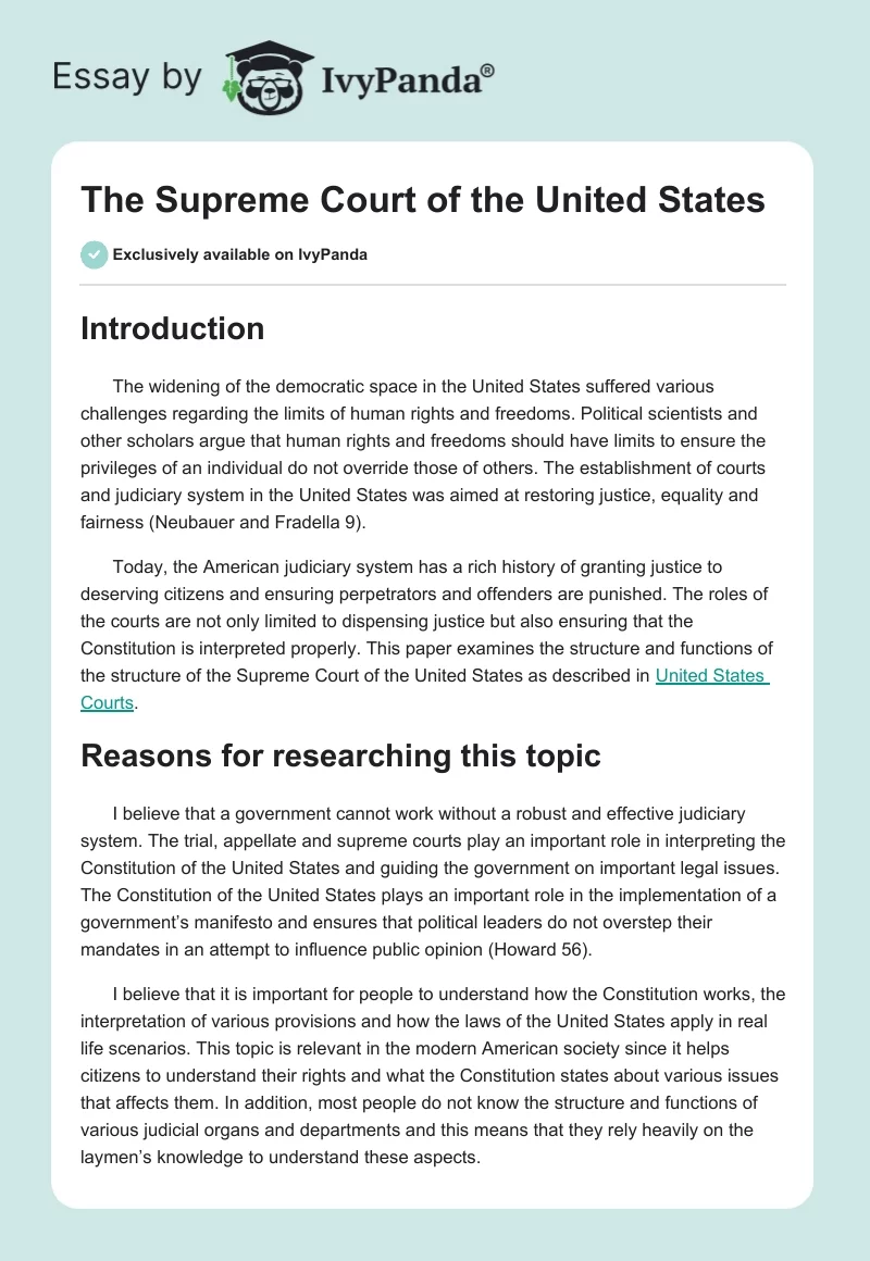 The Supreme Court of the United States. Page 1