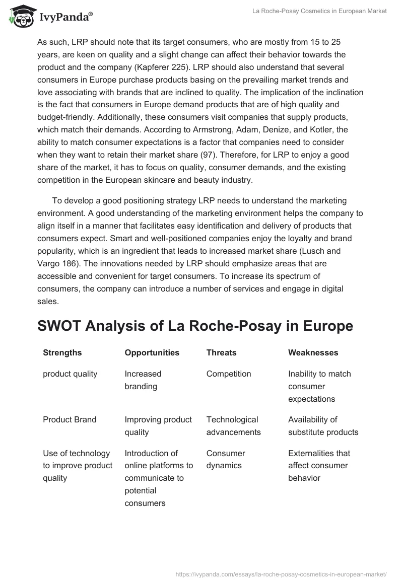 La Roche-Posay Cosmetics in European Market. Page 2