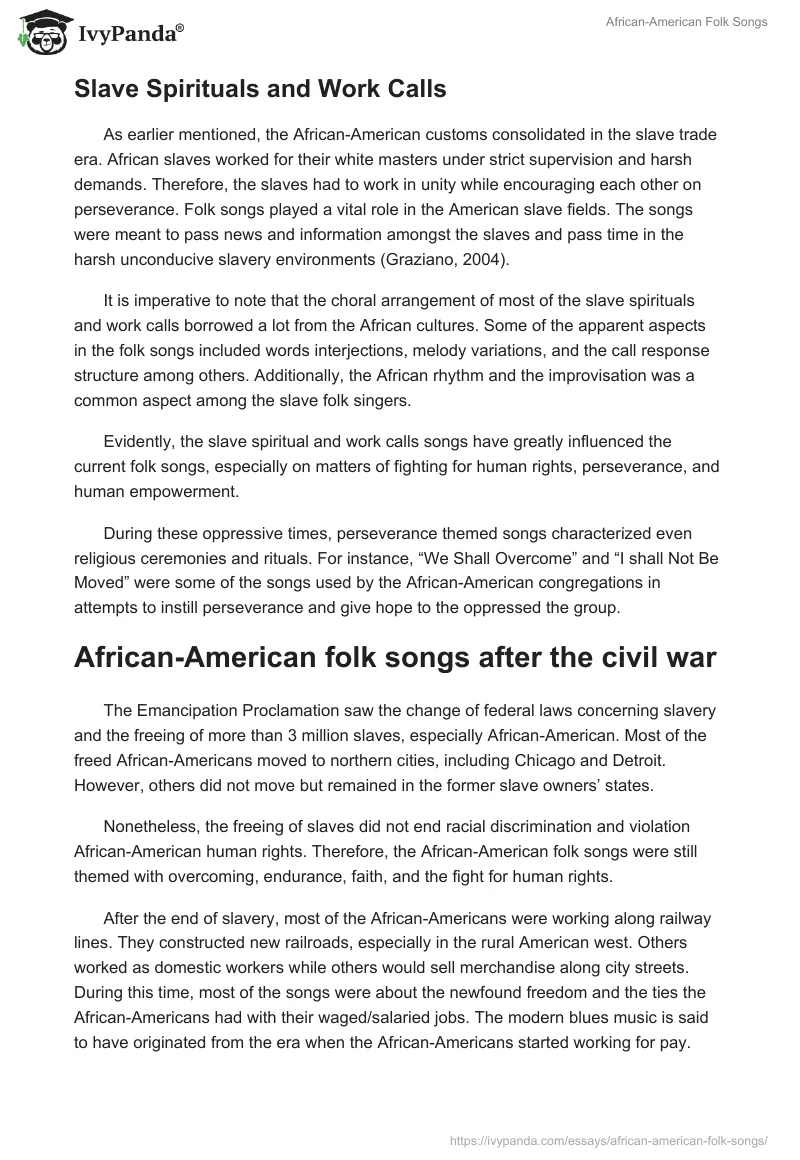 African-American Folk Songs. Page 3