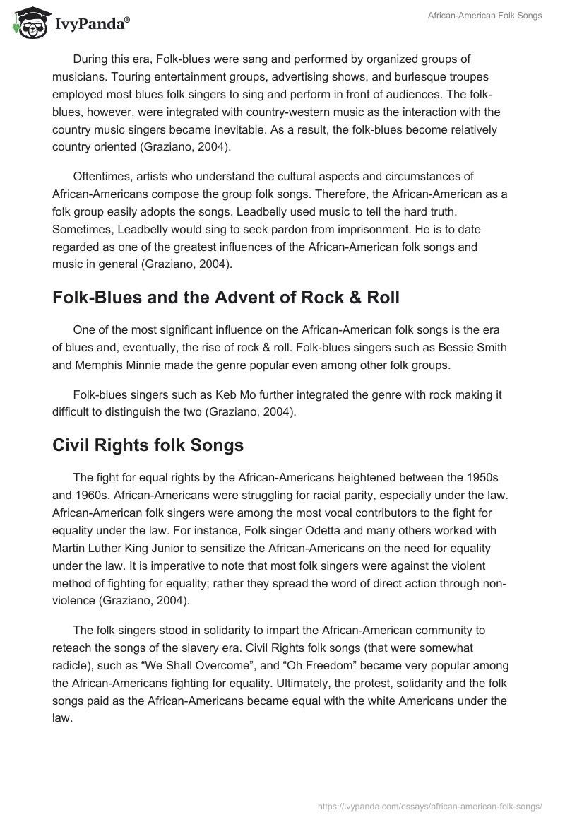African-American Folk Songs. Page 4