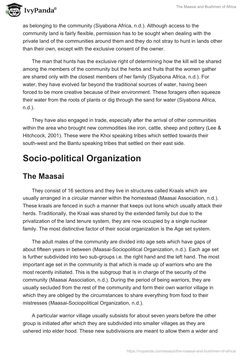 The Maasai and Bushmen of Africa. Page 4