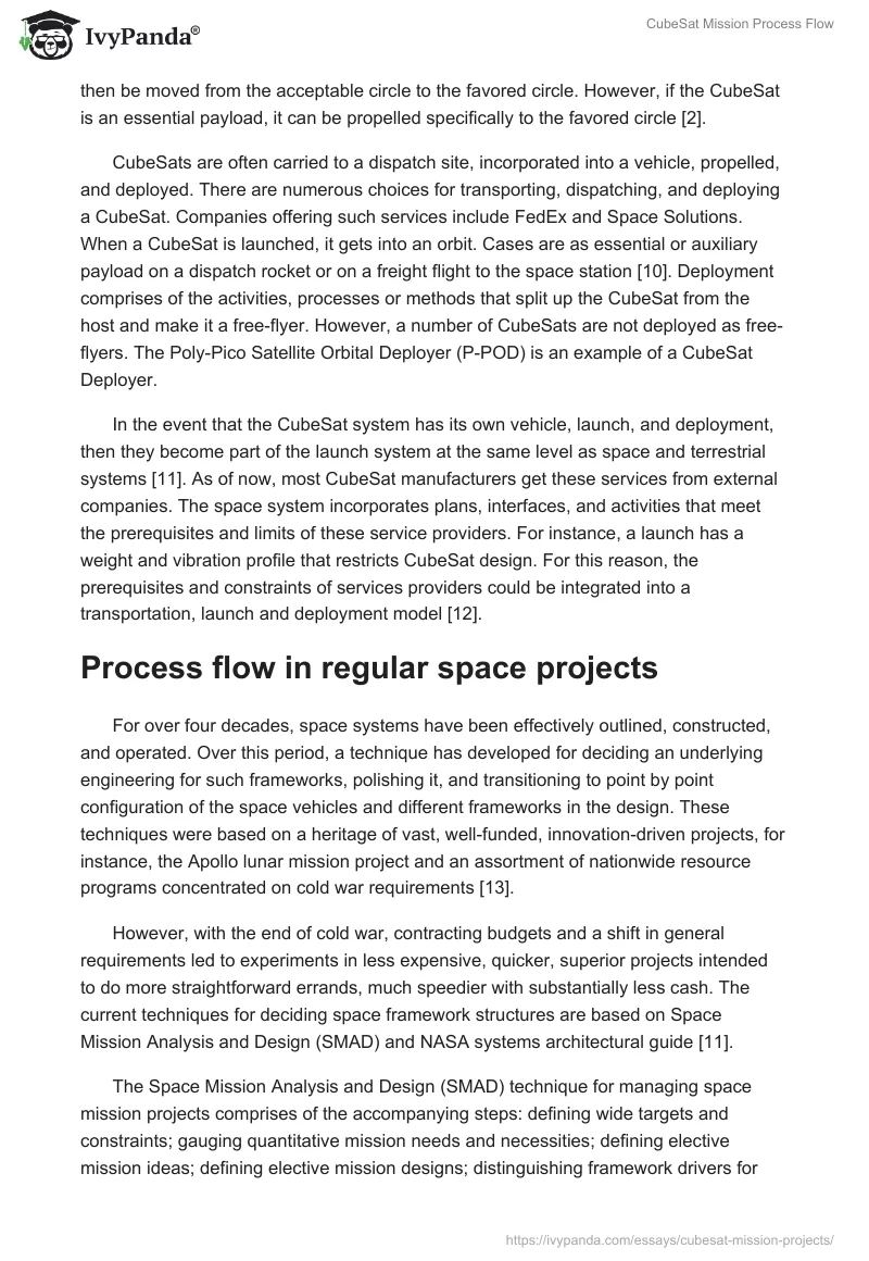 CubeSat Mission Process Flow. Page 4