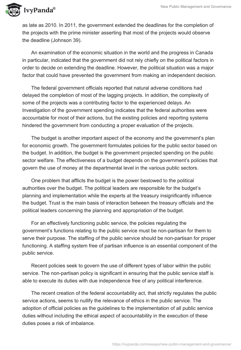 New Public Management and Governance. Page 2